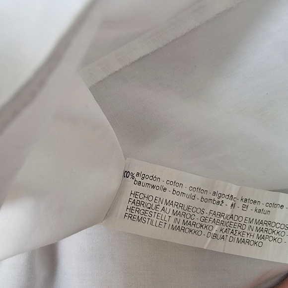 Zara Tops Zara White Ruffle Top S Poshmark